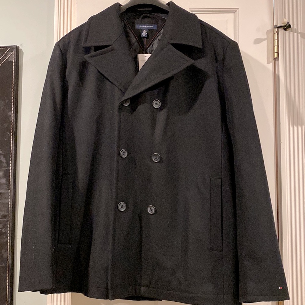 Tommy Hilfiger Wool Blend Coat NWT XL